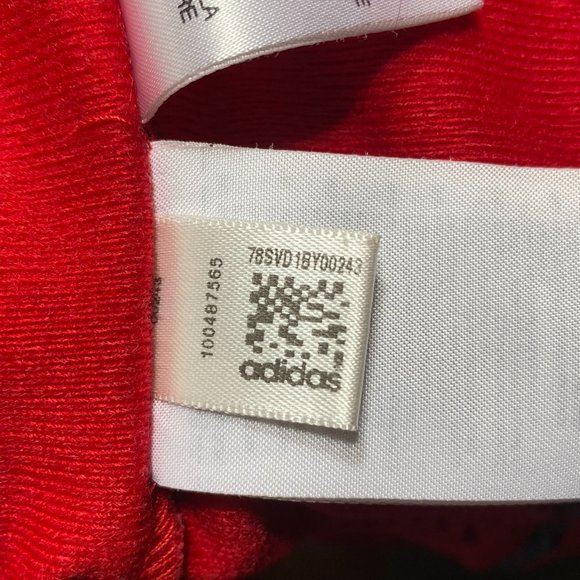 Adidas Womens Three Stripe Athletic Track Jacket Red Sz M - Picture 7 of 12